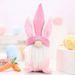Bunny Ear Gnome Doll Figurine Home Decoration Supplies Easter Table Exquisite Ornament_desvips.com