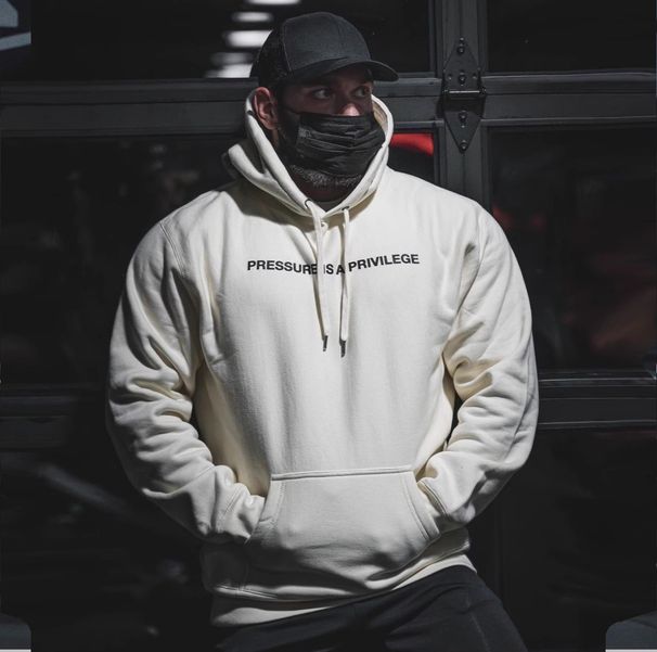 Chris Plus Fleece Hoodie Men's Loose Hooded Oversized Casual Fitness Thick Autumn And Winter Pullover Trendy Brand_desvips.com