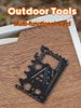 18-in-1 Tool Card, Strong Steel Multi-Function Bottle/Can Opener, Screwdriver, Wrench & Folding EDC Tools Card_desvips.com