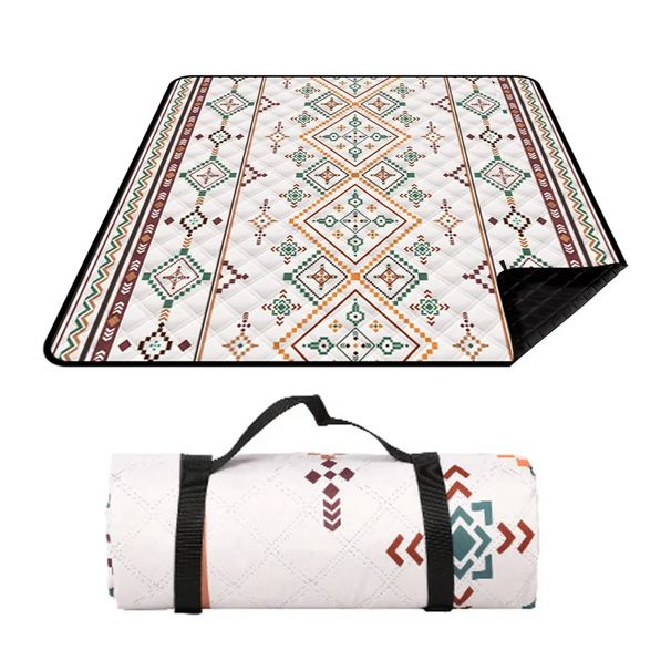 Waterproof Blanket, 200x200CM Large Blanket Outdoor Picnic Mat, Mat With Carrying Handle For Camping, Beach_desvips.com