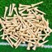 100pcs/pack TEE Clear Varnish Wooden Golf Seat, Ball Holder, Golf Tee Serving Ladder_desvips.com