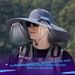 Solar Powered Men Outdoor Hiking Summer Sun Protection Fishing Hat With Fan For Adults_desvips.com