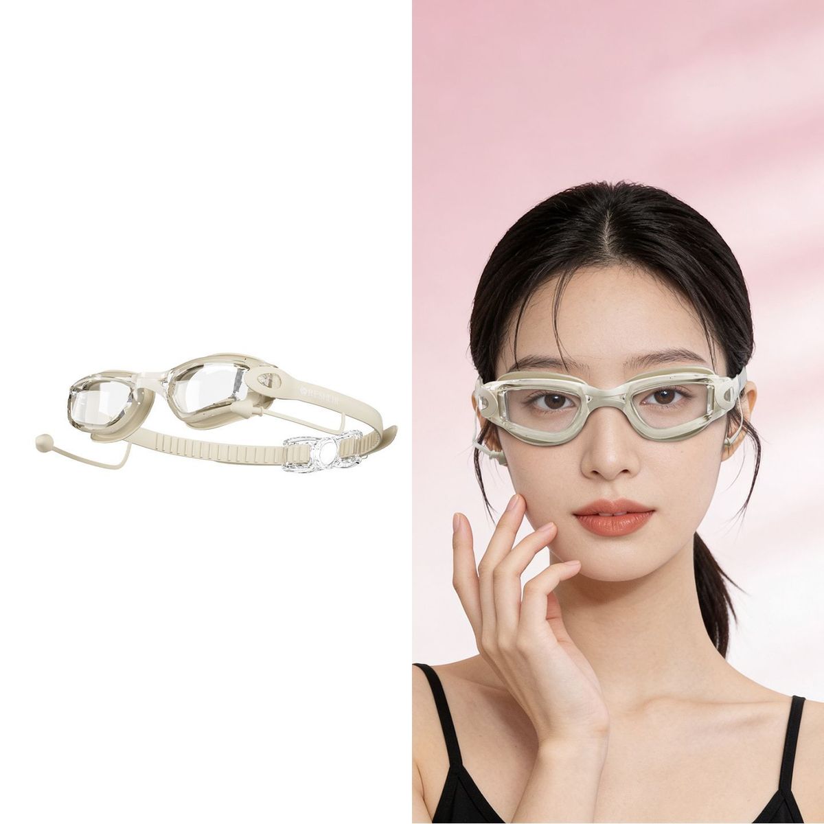 Adult Women's High-definition Waterproof Anti-fog Transparent Outdoor Professional Diving Swimming Goggles Racing Swim_desvips.com