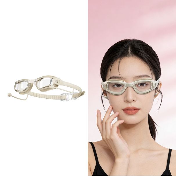 Adult Women's High-definition Waterproof Anti-fog Transparent Outdoor Professional Diving Swimming Goggles Racing Swim_desvips.com