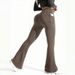 Women's High-Waisted Flared Yoga Pants Summer Fitness Tight Fitting Warm Autumn Winter Style With Pockets_desvips.com