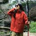001 Rose Story 3-in-1 For Women Outdoor Sports Windproof Waterproof Coldproof Hooded Jacket Coat_desvips.com