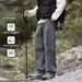 001 Trendy Brand Men's Quick-Dry Waterproof Cargo Paratrooper Spring And Autumn Functional Outdoor Hiking Casual Long Pants_desvips.com