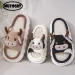 Cute Cartoon Milk Cow Cotton Slippers Soft Thick Sole Open Toe Indoor Slides For Men And Women Autumn Winter Shoes_desvips.com