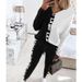 trendy women's sportswear set for spring and autumn casual, youthful, versatile, loosefitting sweatshirt and sweatpants twopiece set_desvips.com