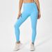 LazyZoom Color-Block Eco-Friendly Fabric Slimming High-Waist Yoga Outfit For Women Tight-Fitting Versatile Fitness Sports Set_desvips.com