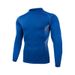 OASIS High Neck Men's Fitness Wear Running Quick-Drying Clothing Basketball Track And Field Long-Sleeve Training Clothing Men's Quick-Drying_desvips.com