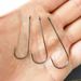 Aberton Three-pronged Long-handled Large Barbed Sea Fishing Hook With White Band For Soft Shrimp, Pomfret, Mackerel, And_desvips.com