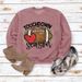 Women's Clothing Site Ready Stock Simple Pullover Crewneck Top T shirt TouchDown Print Loose Sweatshirt_desvips.com