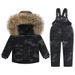 Premium Kids Snowsuit Set With Down Jacket – Warm Winter Outfit For Boys & Girls (1-6 Years), Water-Resistant & Lightweight For Skiing & Outdoor Play_desvips.com