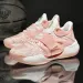 Sneakers Hook Women Pink Loop Low Cut Soft Cushion Support Sport Comfortable Boy Basketball Shoes_desvips.com