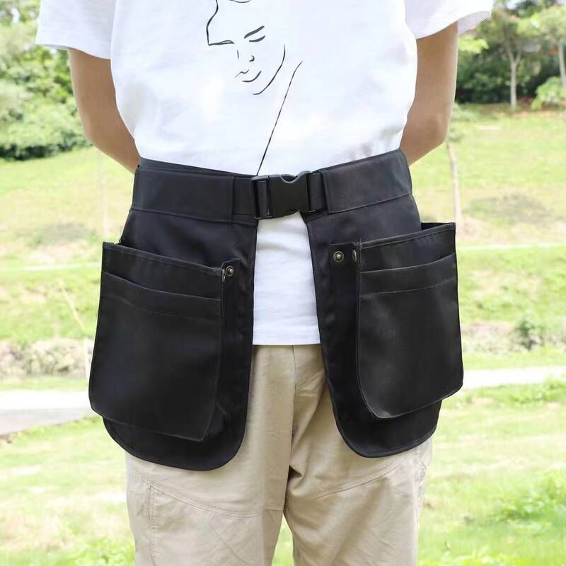 Casual, Versatile, Multi-functional Apron For Travel, Construction Sites, With Multiple Pockets, Zipper, Tactical Waist_desvips.com