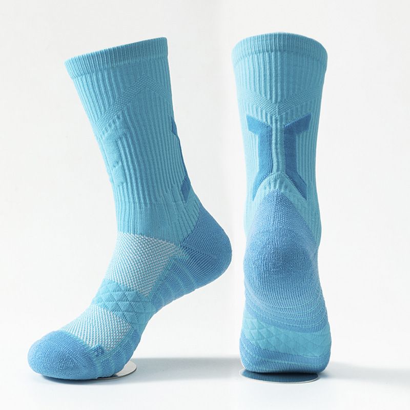 Elite Basketball Training Socks Breathable Quick Drying Terry Cloth Sole Sweat Wicking Sports Compression Socks Odor Resistant_desvips.com