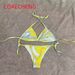 Bikini Pure Desire Style New Triangle Tie Sports Swimsuit Vacation Swimwear Hot Spring Bathing_desvips.com