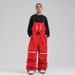 Men's New Loose Professional Sports Outdoor Single And Double Board Windproof Warm Ski Suit Bib Pants Women_desvips.com