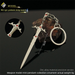 Baldur's Gate 3 Merchandise: Mini Gith Yonkai Long Sword Alloy Weapon Model, Small Keychain Pendant Ornament_desvips.com