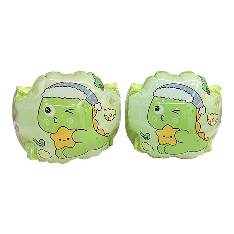 Kids Swimming Arm Floaties - Eco-Friendly Thickened PVC Dual-Chamber Inflatable Sleeves For Beginners (Cartoon Design Water Play & Safety)_desvips.com