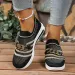 New Metal Chain Slope Heel Thick Bottom One Step Breathable Lightweight Mesh Large Single Shoe For Casual Shoes Women_desvips.com