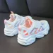 Big Girls Mesh Breathable White Sneakers For Children's Version Platform Sports Running Daddy Shoes 5 6 8 10 11 12 Years_desvips.com