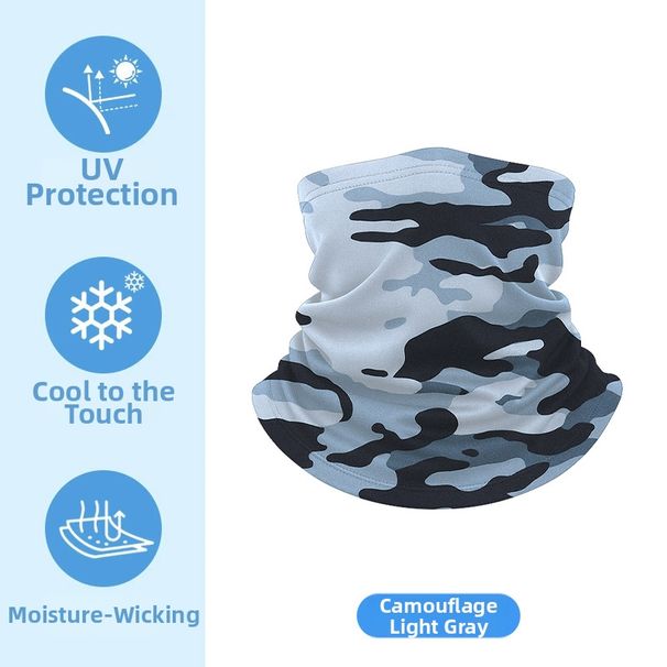 Quick Drying Outdoor Half Face Mask Motorcycle Riding Triangular Scarf Animal Print Children's Sun Protection UV Protection_desvips.com
