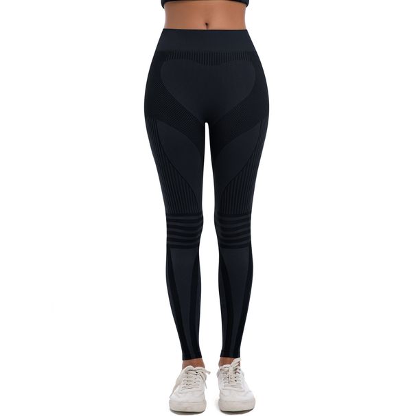 New Seamless Knitted Tight Elastic Breathable Ski High Waist Sports Running Fitness Base Layer Yoga Pants_desvips.com