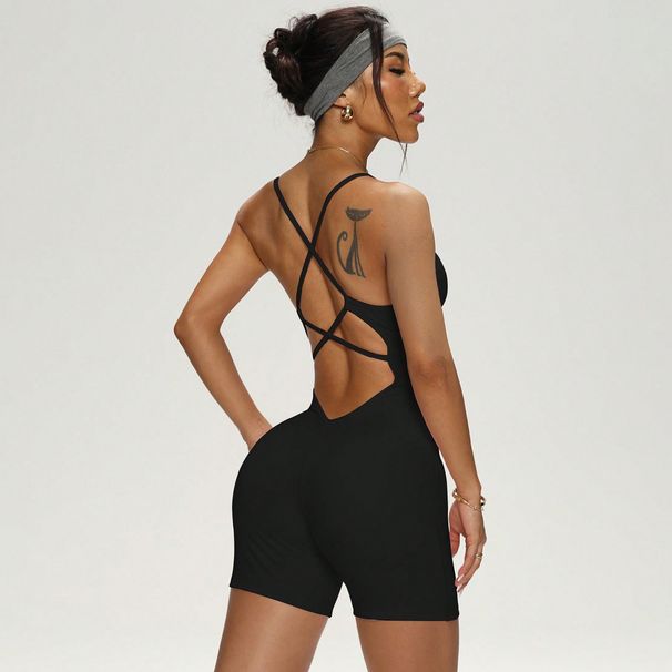 Xiyin Hot-Selling Patchwork High-Elastic Yoga Suit For Women, Beautiful Back One-Piece Fitness Suit, Pilates Sports Wear_desvips.com