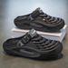 EVA Thick-soled Perforated Shoes Men, Suitable Outdoor Stream Trekking, Can Be Used For Driving, Stylish, Summer_desvips.com