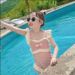 New Style Girls' Swimsuit, Korean Version Children's Swimming Suit, Baby Girl's Hot Spring Clothing, One-piece Swimsuit_desvips.com