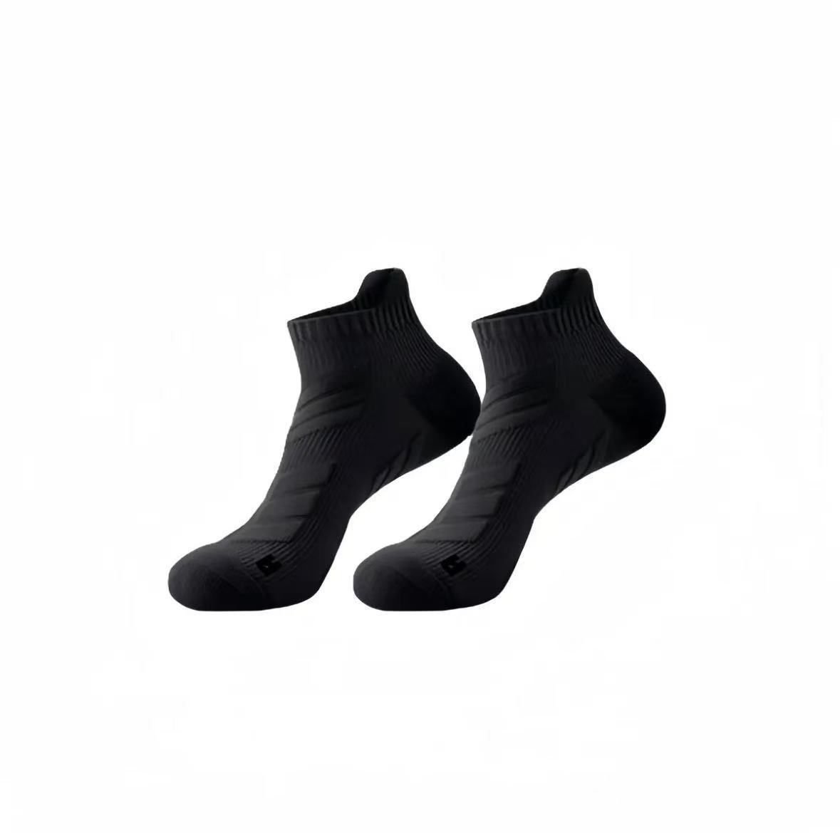 Hiking Clothings Running Socks Men's Short Socks Pure Cotton Deodorant Professional Sports Marathon Basketball Thick Towel Bottom Men's Boat Socks_desvips.com
