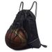 Drawstring Basketball Backpack, Foldable Soccer Backpack Gym Sackpack Sports Sack With Detachable Ball Mesh Bag For_desvips.com
