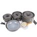 Camping Cookware Set - 5-6 Person Non-Stick Pot & Kettle For Outdoor Picnics & Road Trips (Complete Family Cooking Kit)_desvips.com