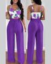 Women's fashion new fashion halter two-piece suit for women_desvips.com