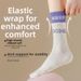 Women's High Elasticity Mid Calf Exercise Yoga Socks Non-Slip Breathable Sweat Wicking Pilates Wrap Around Fitness Socks_desvips.com