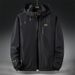 Men's Lightweight Waterproof Windbreaker Jacket For Hiking Skiing Outdoor Sports - Breathable Hooded Raincoat With Zipper Pockets (Black, M)_desvips.com