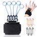 Flexion And Extension Trainer Finger Yoga Exercise Resistance Band Strengthener Grip Ball Rehabilitation Training_desvips.com