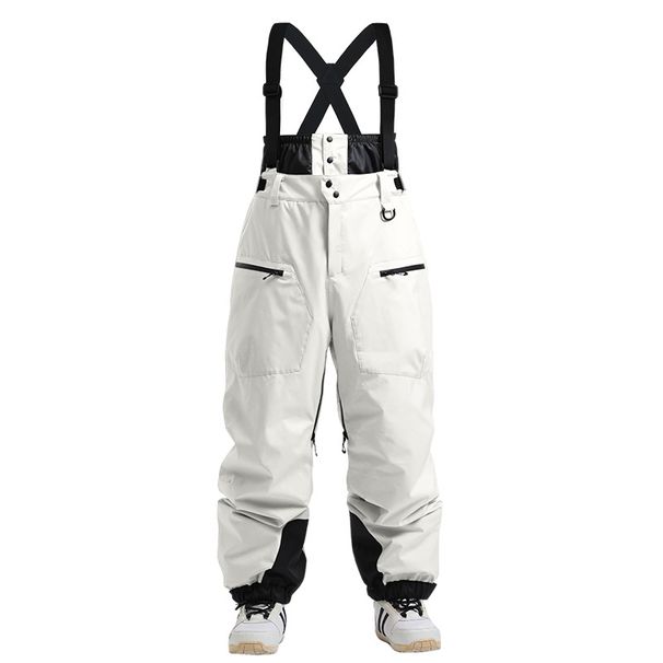 New Women's With Thickened Padded Straps, Warm, Windproof, Waterproof Winter Ski Pants For Men And Women_desvips.com