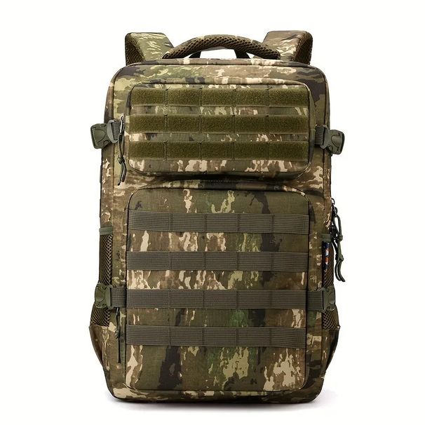 Tactical Backpacks Men's Camouflage Backpack, Hiking And Camping Backpack, LargeCapacity Multi-layer Outdoor Sports Back_desvips.com