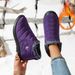 Women's Slip-On Winter Snow Boots - Waterproof, Lightweight & Warm, Indoor/Outdoor Cozy Fleece Lined Boots For Women & Couples_desvips.com