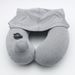 Hooded Inflatable Airplane Neck Support With Hood Portable Travel Sleeping Artifact Press U-Shaped Pillow_desvips.com