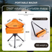 Outdoor Chair, Portable Fishing Camping Triangular Swivel Stool, Lightweight Small Folding Stool_desvips.com