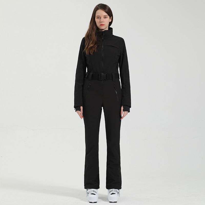 001 New Women's Suit One-Piece Professional Waterproof Warm Slim Fit Double Board American Style Cross-Border Ski Jacket And_desvips.com