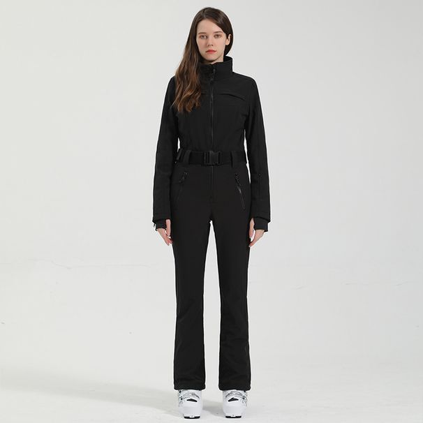 001 New Women's Suit One-Piece Professional Waterproof Warm Slim Fit Double Board American Style Cross-Border Ski Jacket And_desvips.com