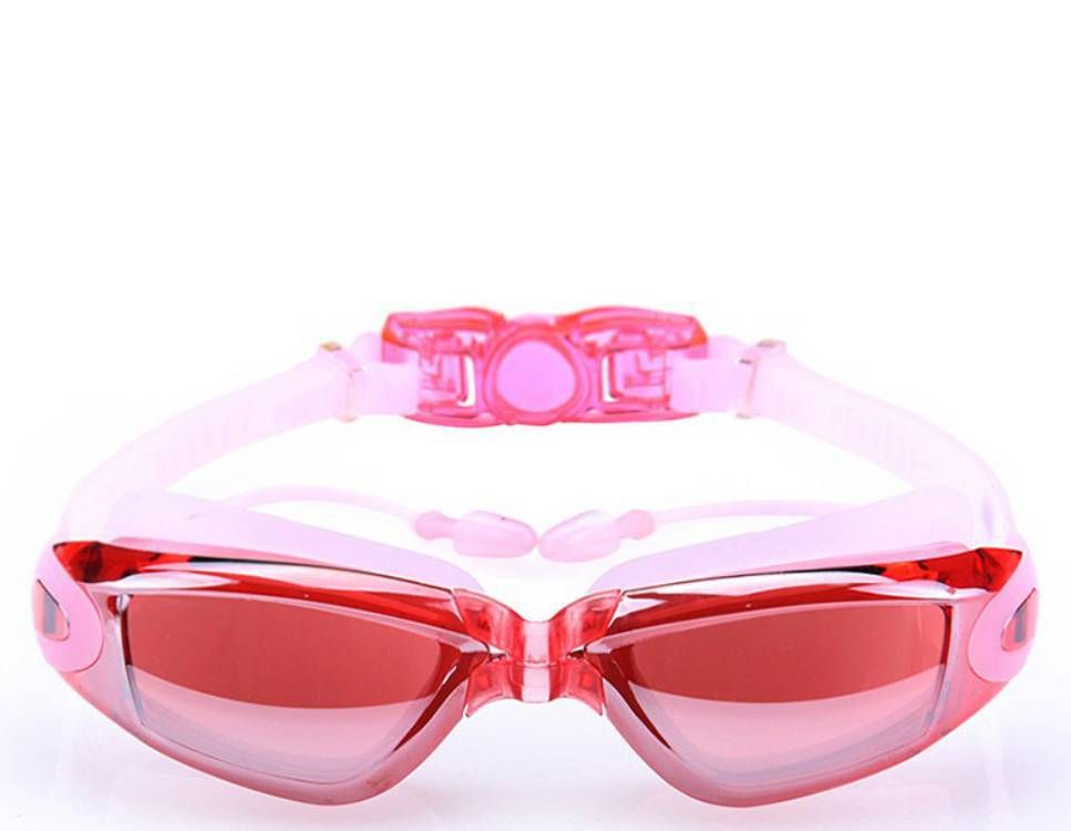 Hd electroplating waterproof anti-fog goggles Sunblock comfortable fashion ear protection dazzling swimming glasses_desvips.com