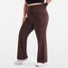 Women’s Clothing nude sports wide leg pants high waist drape straight casual trousers drawstring pocket yoga flared pants_desvips.com