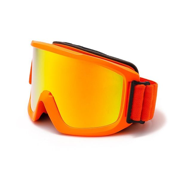 Adult Double-Layer Anti-Fog With Color Box HD Wide Field Of View Aspheric Snow Protection Mountaineering Anti-Snow Blind_desvips.com