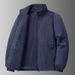 Autumn Breathable New Men's Jackets Outdoor Sports Loose Korean Casual Coat Man Stand Up Collar Classic Solid Color_desvips.com